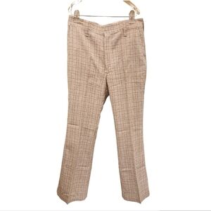 Vintage "Mr." Wrangler Flare Pants Size 32x32 Brown and White Deadstock …